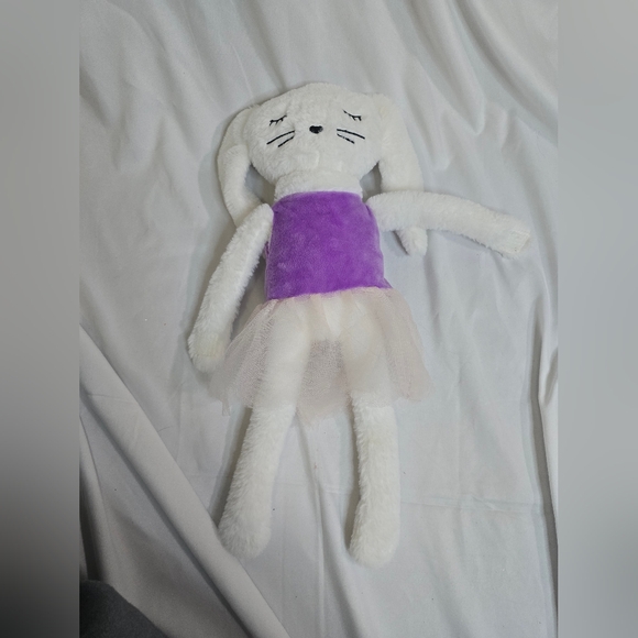 Ballerina Bunny Rabbit Soft Plush Stuffed Toy Velcro Hands - Picture 8 of 8